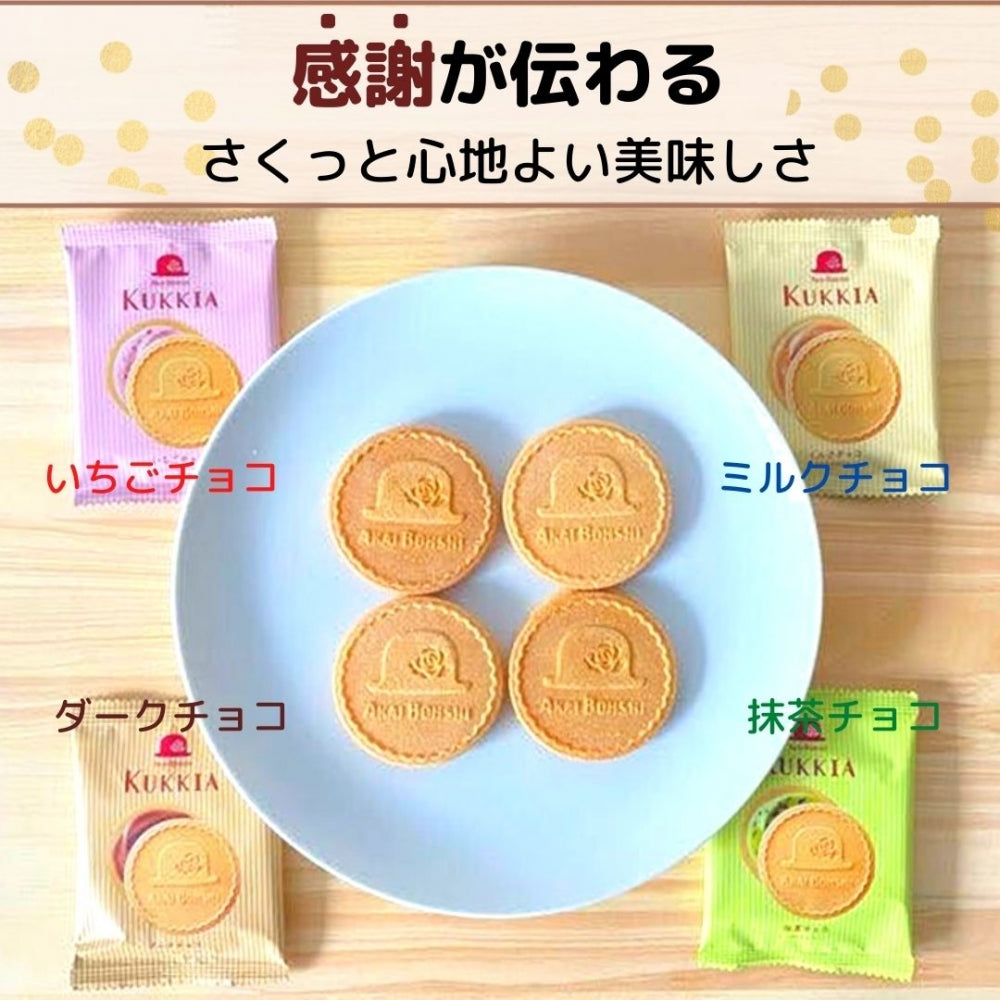感謝のきもち お菓子 クッキー 赤い帽子 クッキア カトル小箱×10箱セット