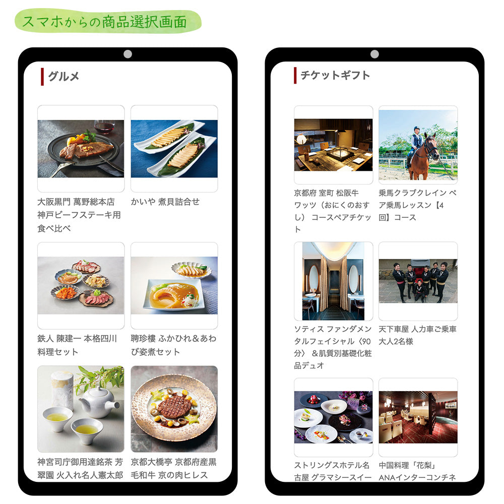おもすぐギフト デジタル チケット カタログギフト LSコース