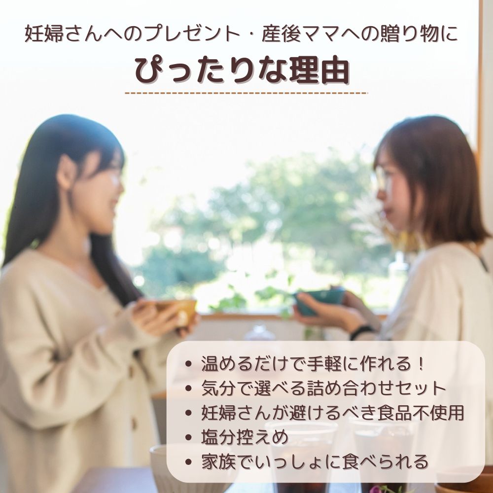 妊婦さん 産前 産後 授乳中のためのマタニティーフード ギフト おうちランチおいしいスープ詰め合わせ バラエティセット