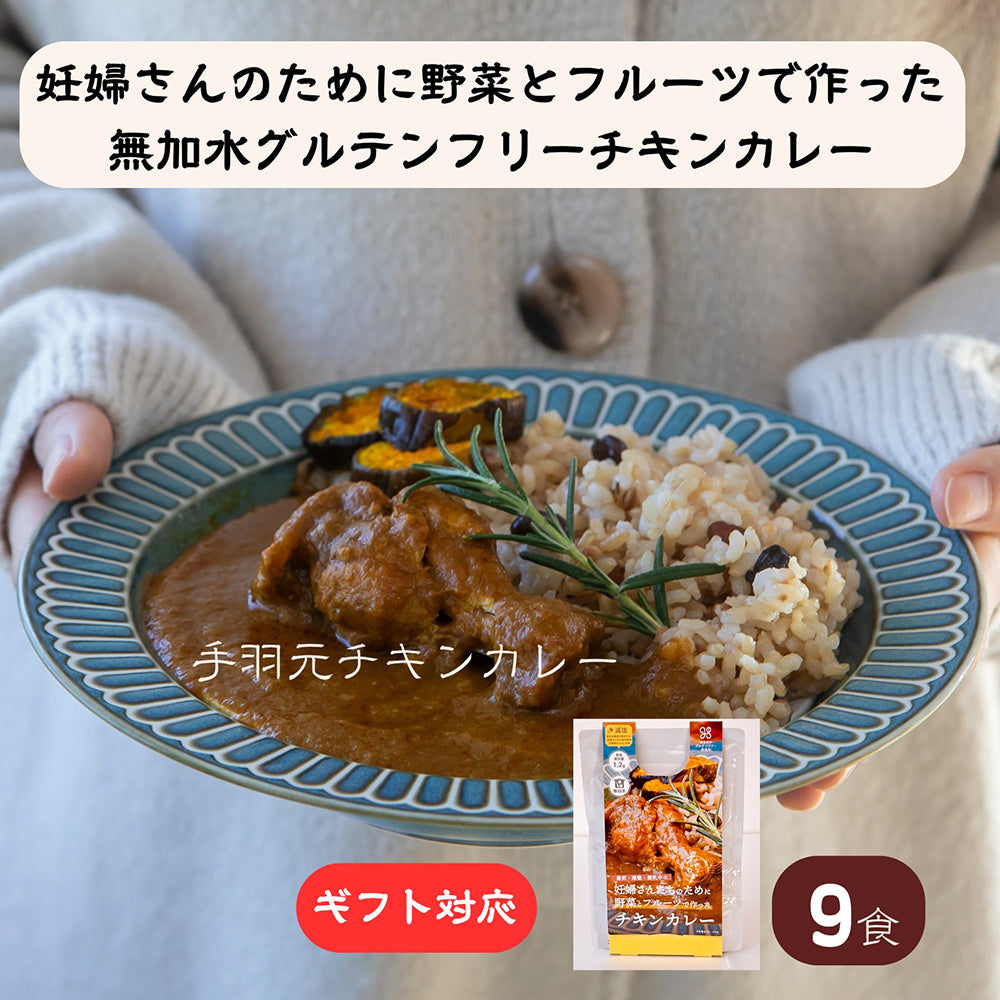 【ギフト仕様】 野菜とフルーツで作った 無加水 & 減塩カレー 9食セット