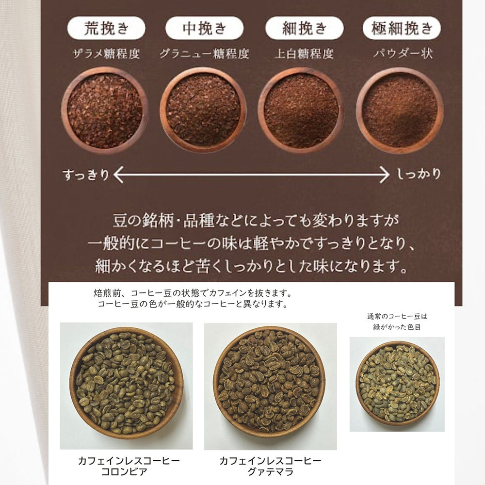 妊婦さん 産前 産後 授乳中のためのプレママ ギフト デカフェ ノンカフェインコーヒー 詰め合わせ