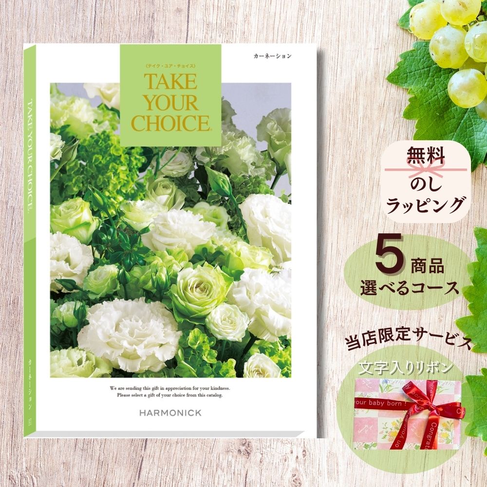 ほしいギフトがたくさん選べる カタログギフト テイクユアチョイス カーネーション マルチコース