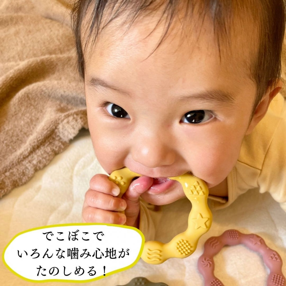 ベビー 歯固め シリコン ドーナツ ティーザー BPAフリー[ 出産祝い ベビーギフト ]