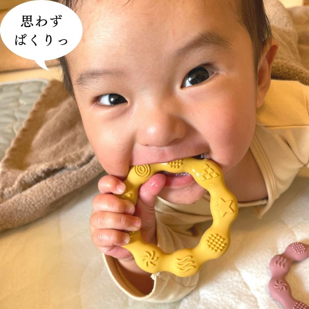 ベビー 歯固め シリコン ドーナツ ティーザー BPAフリー[ 出産祝い ベビーギフト ]