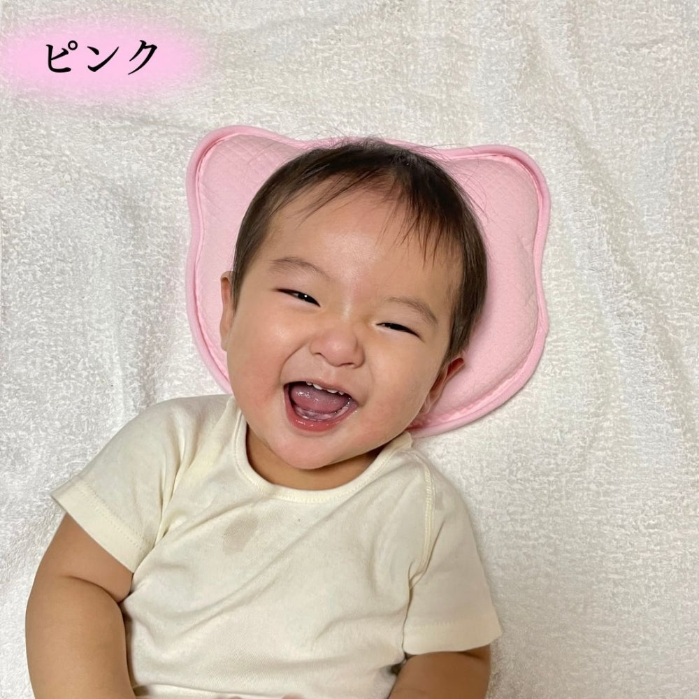 低反発 ベビー ドーナツ まくら ベビー枕 コットンカバー付き