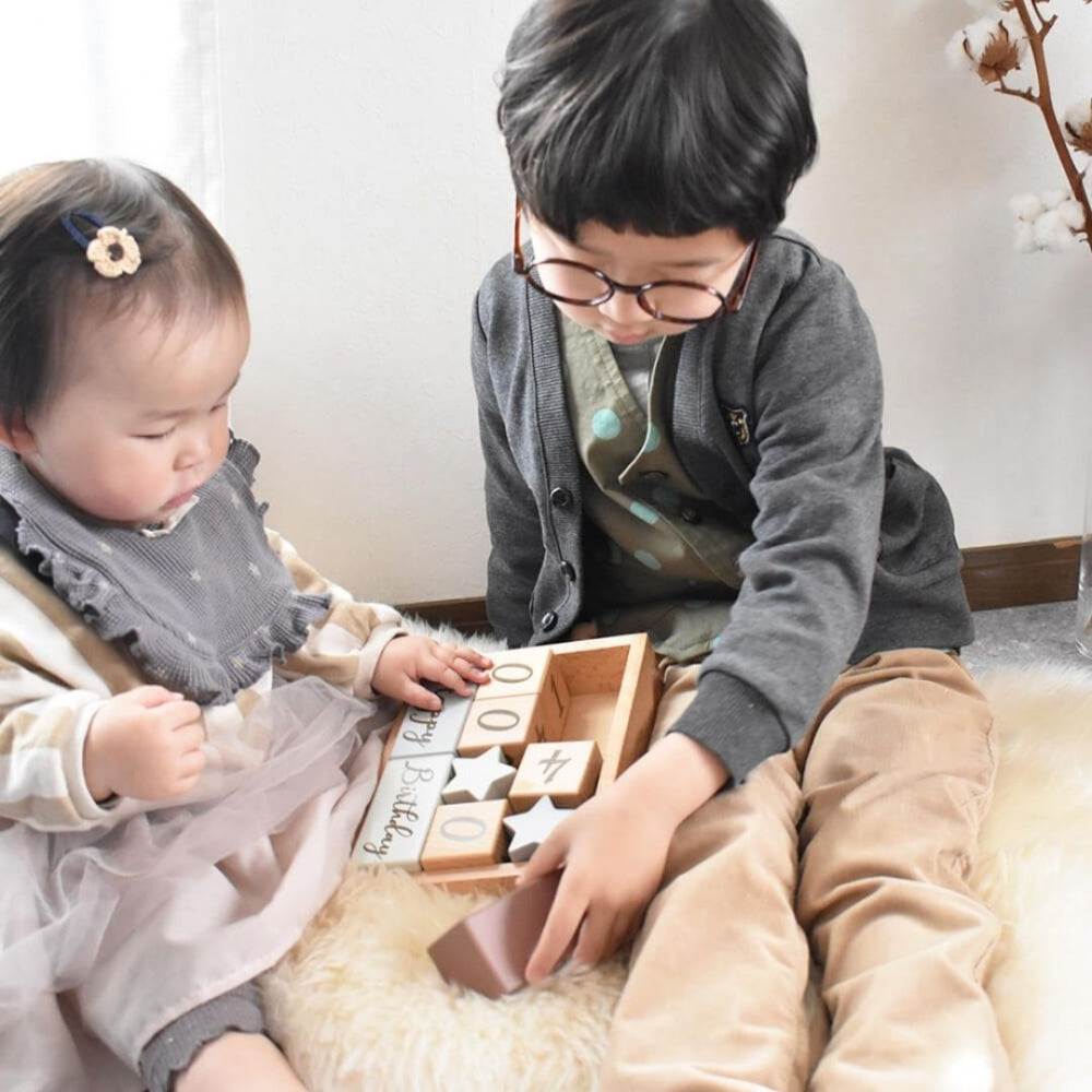 あまのっぽ amanoppo名入れ 王冠 成長記録ブロック コッコレストーリー coccole story [ 出産祝い ベビーギフト ]