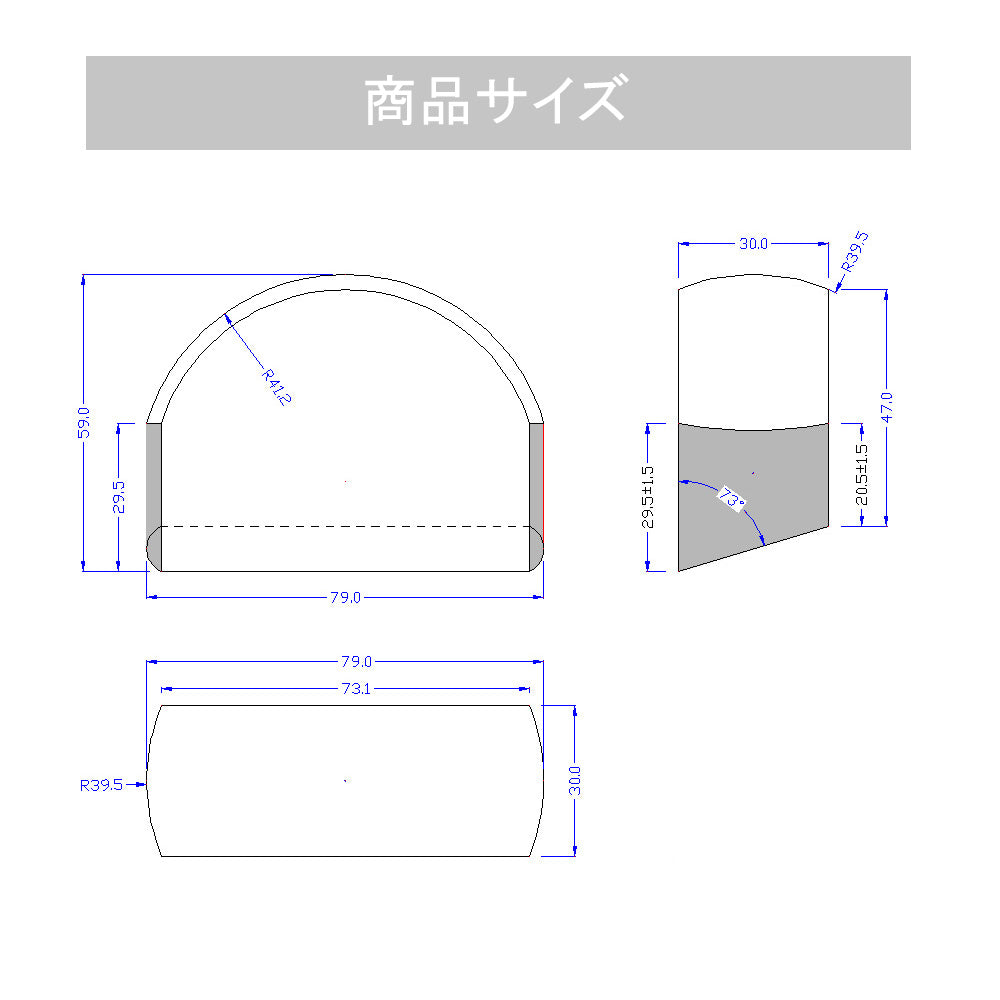 [ 名入れ無料 ] ペーパーウエイト アーチ ルーペ 機能付き（小）