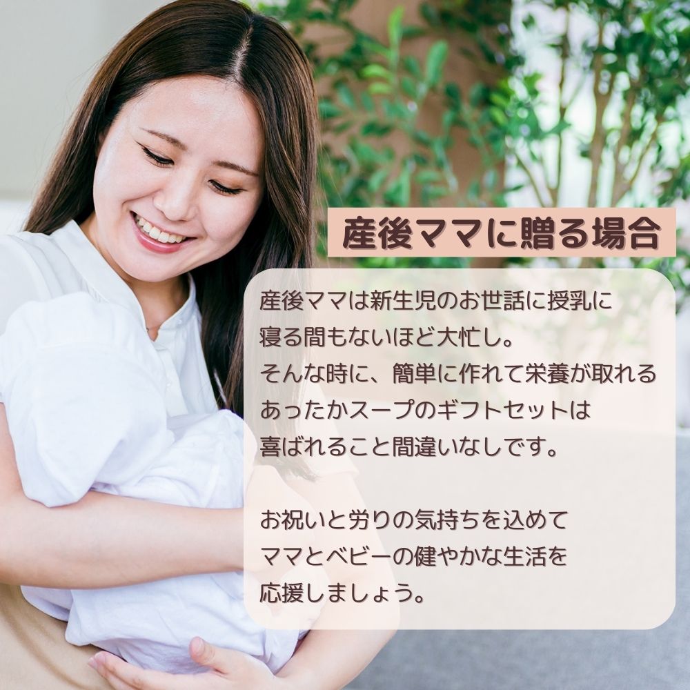 妊婦さん 産前 産後 授乳中のためのマタニティーフード おうちランチ ギフト おいしいスープ詰め合わせ お試しセット