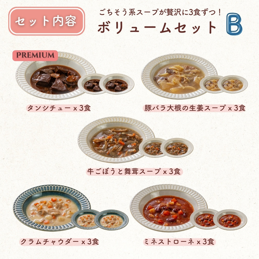 マタ楽ごはん おいしい スープ詰め合わせ ボリュームセット