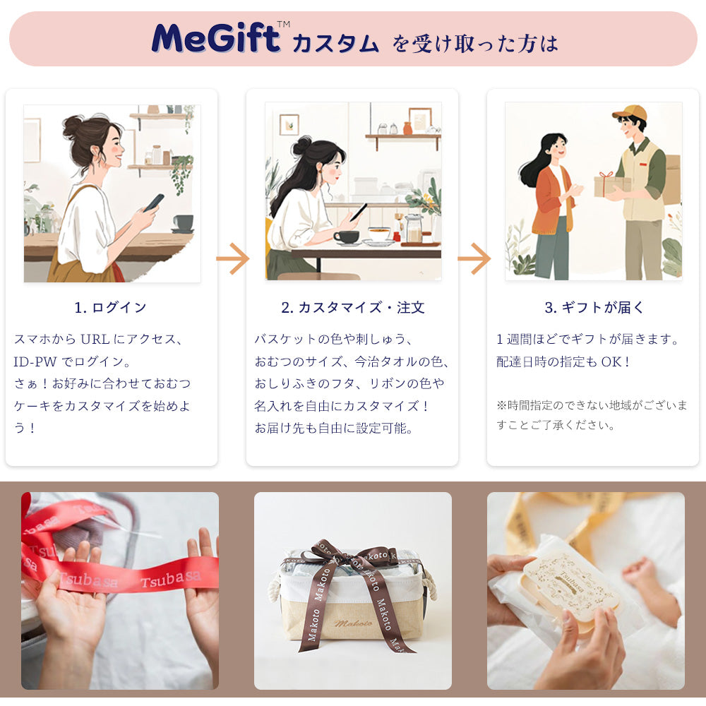 おむつケーキ 出産祝い 刺しゅう有 男の子 女の子 おむつストッカー ベーシックおむつ入れ 人気おむつ大量 おしりふき