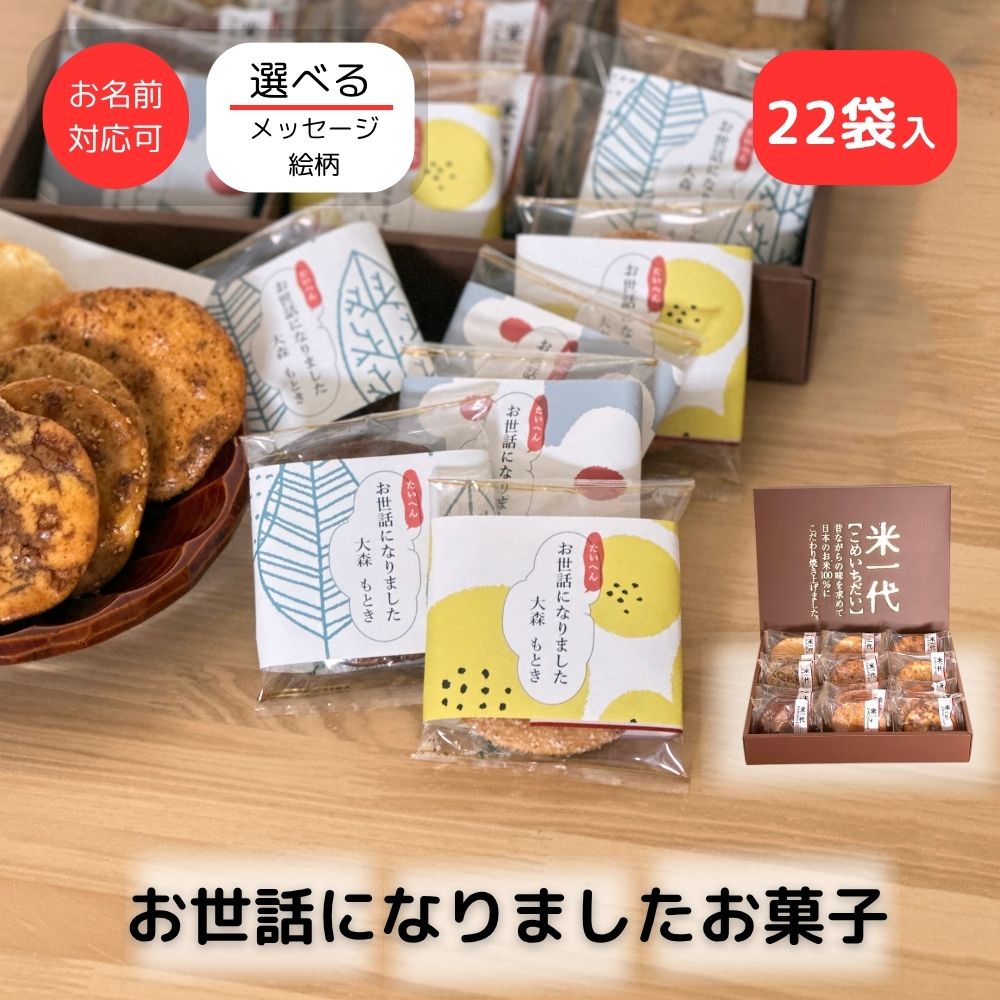 ほんの気持ち  米一代 せんべい 詰合せ 22枚入り