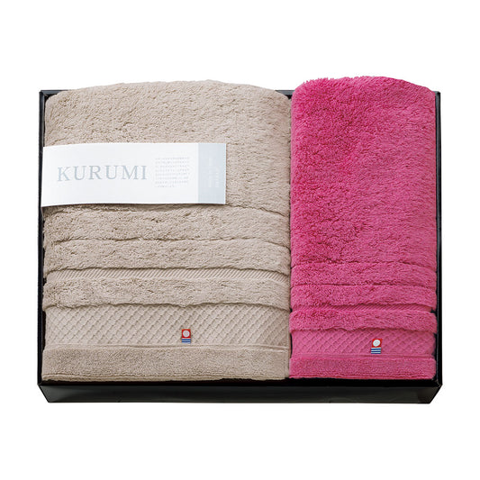 今治タオル バスタオル フェイスタオル ベージュ ピンク KURUMI 今治タオル くるみ KUM-701-2