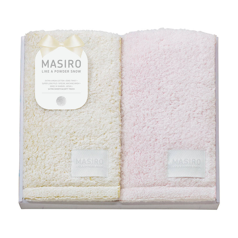 今治タオル フェイスタオル2P イエロー ピンク MASIRO Palette 今治タオル PAL-420-2