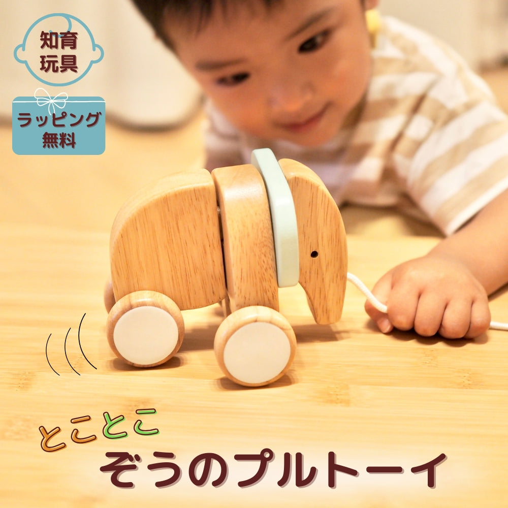 とことこ ぞうのプルトーイTOKOTOKO ZO NO PULL TOY