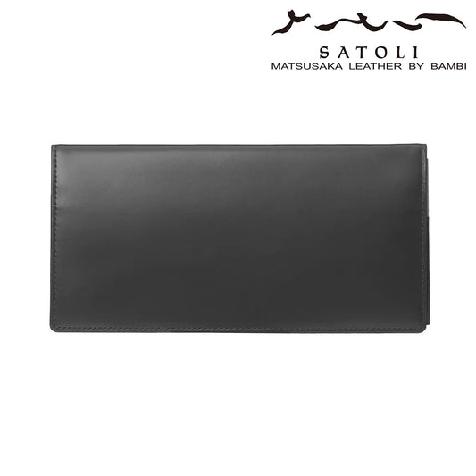 メンズ財布 長財布 さとりナチュラル 松阪牛革 [ 財布 コイン 名刺入れ 名入れ対応 ]