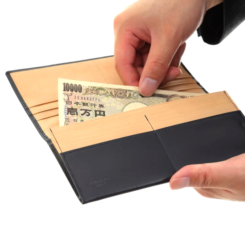 メンズ財布 長財布 さとりナチュラル 松阪牛革 [ 財布 コイン 名刺入れ 名入れ対応 ]