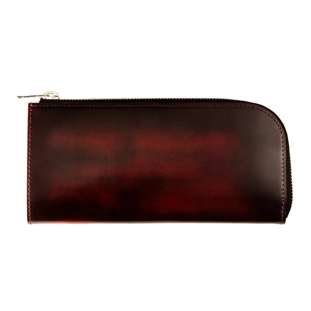 GREDEER L字ファスナー 長財布 ブラウン