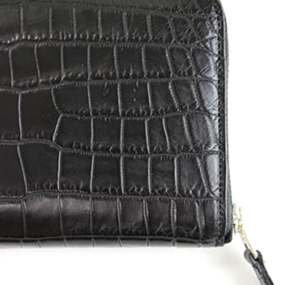 メンズ財布 ラウンドファスナー 長財布 クロコダイル GREDEER [ 財布 コイン 名刺入れ 名入れ対応 ]