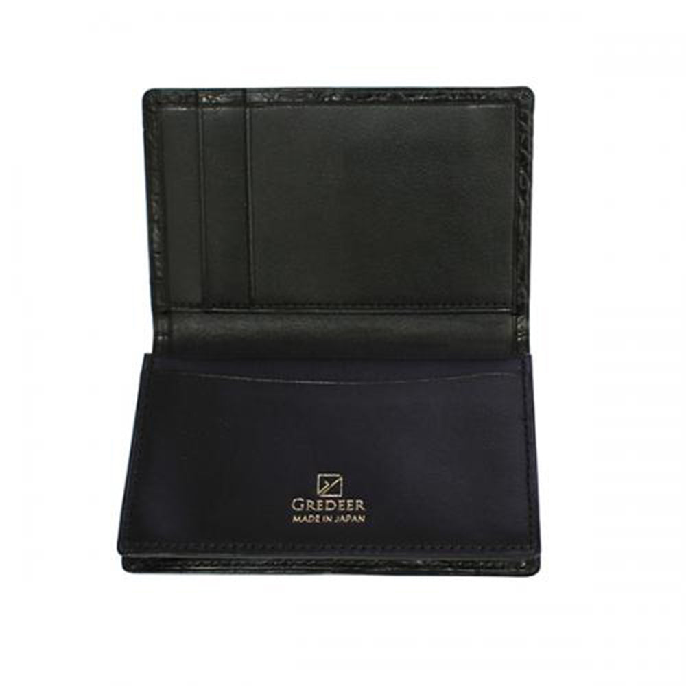 名刺入れ 名刺入れ クロコダイル GREDEER [ 財布 コイン 名刺入れ 名入れ対応 ]