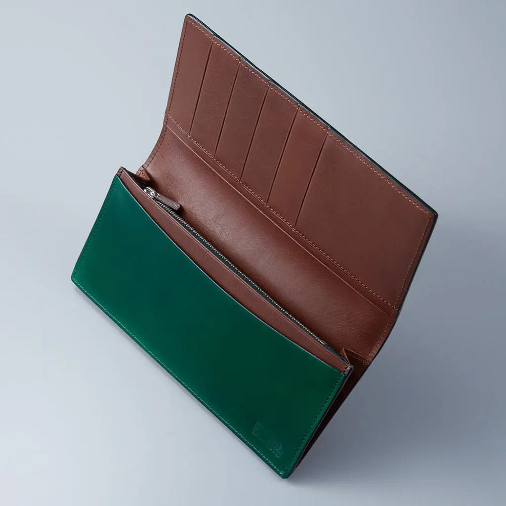 メンズ財布 長財布 （ 小銭入付 ） コードバン GREDEER [ 財布 コイン 名刺入れ 名入れ対応 ]