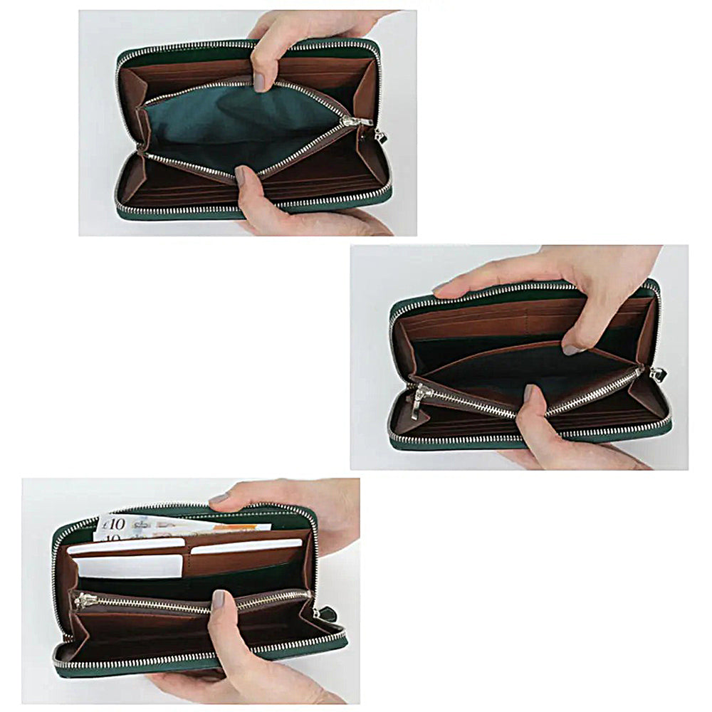 メンズ財布 ラウンドファスナー 長財布 コードバン GREDEER [ 財布 コイン 名刺入れ 名入れ対応 ]