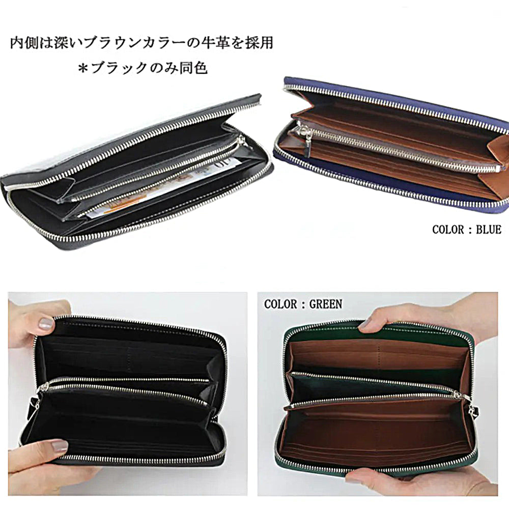 メンズ財布 ラウンドファスナー 長財布 コードバン GREDEER [ 財布 コイン 名刺入れ 名入れ対応 ]