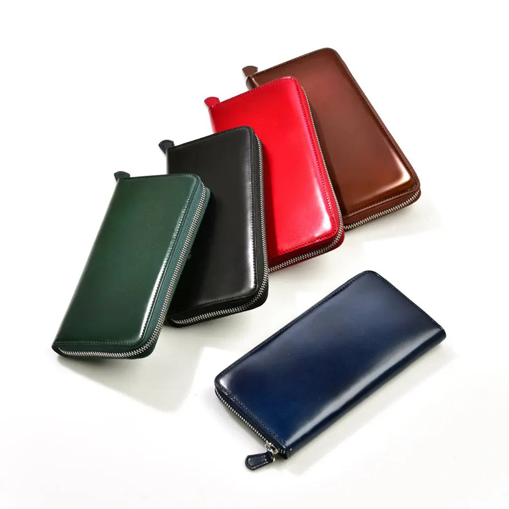 メンズ財布 ラウンドファスナー 長財布 コードバン GREDEER [ 財布 コイン 名刺入れ 名入れ対応 ]