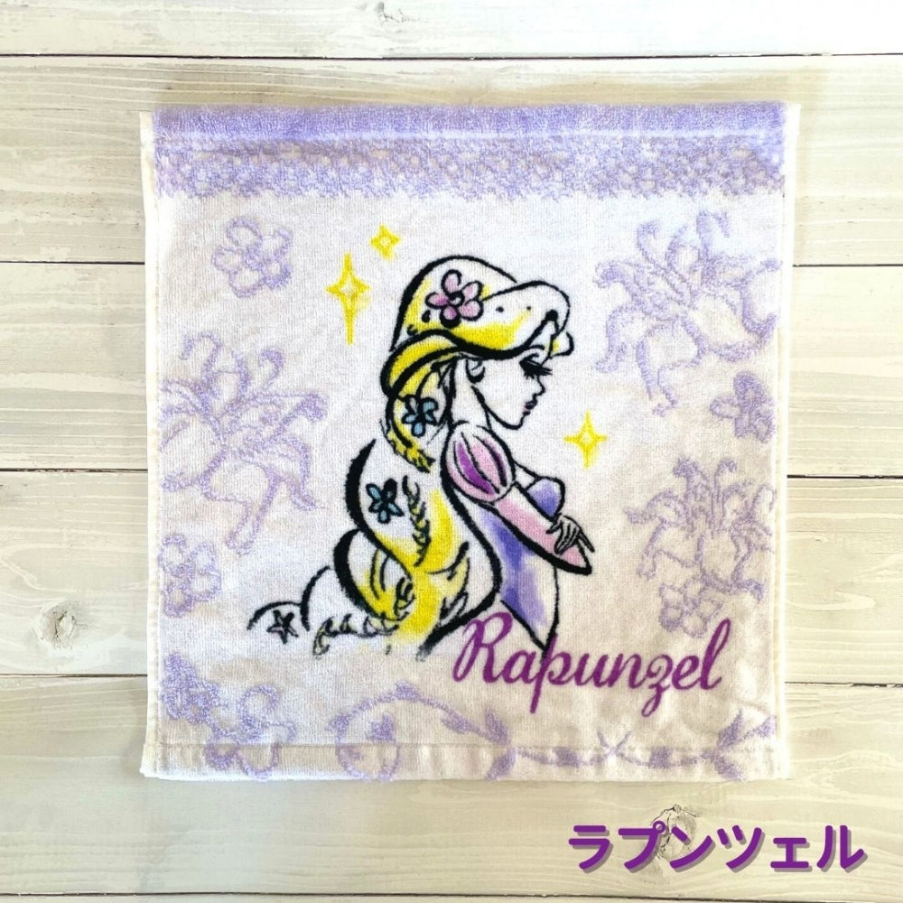 選べる ハンドタオル ウォッシュタオル 1枚 ドリーミー ( 白雪姫、エルサ、ラプンツェル、アリエル )